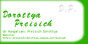 dorottya preisich business card